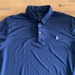 Rare navy polyester material RL POLO XL